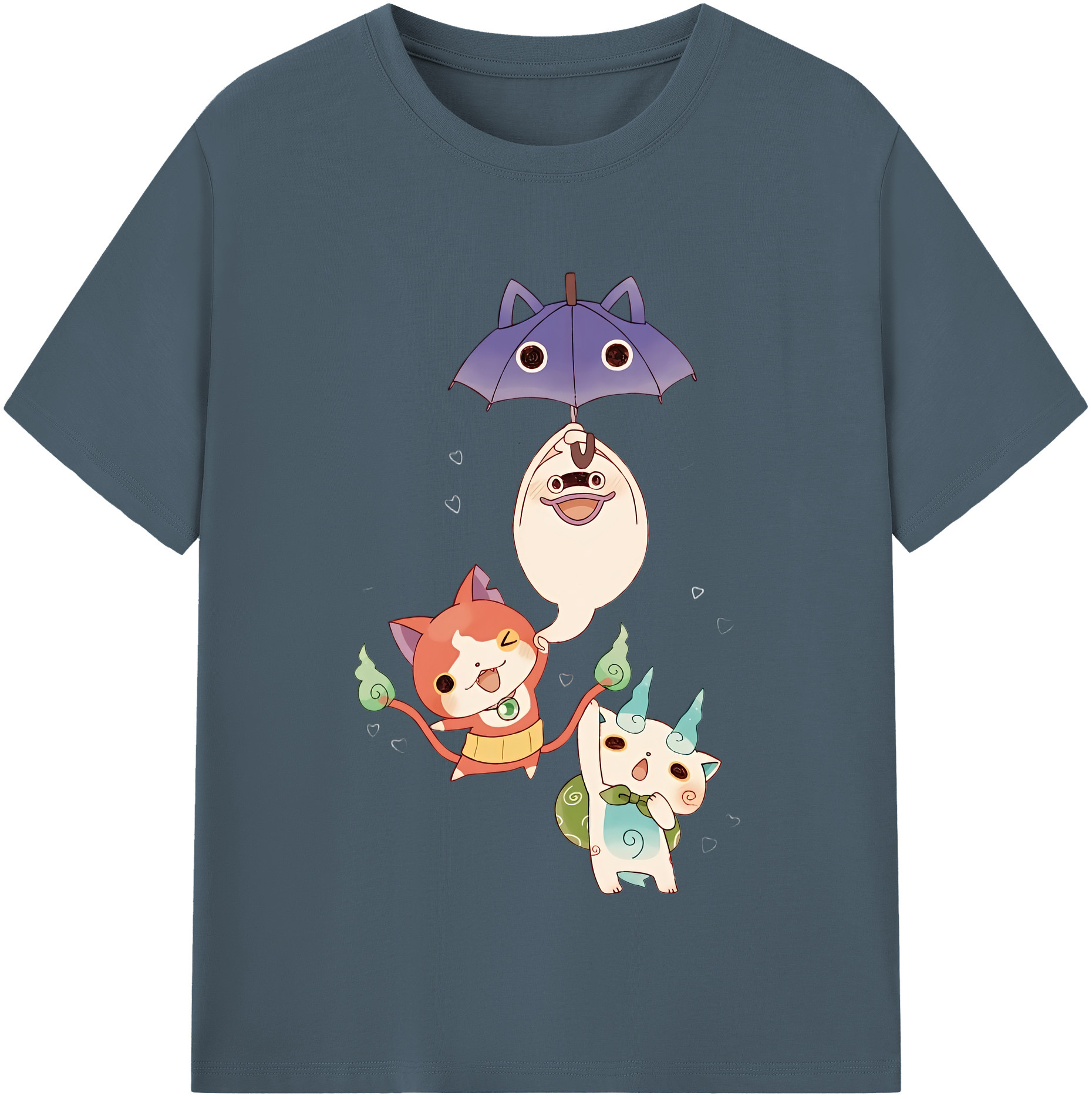 （画像用） 妖怪ウォッチ Yo-kai Watch 綿100％半袖Tシャツ（フロントプリント）